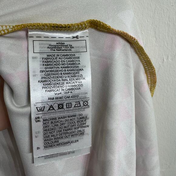 Farm Rio x Adidas Farm Psychedelic Wave Green Dress Victory Gold Size Large New - Picture 8 of 16